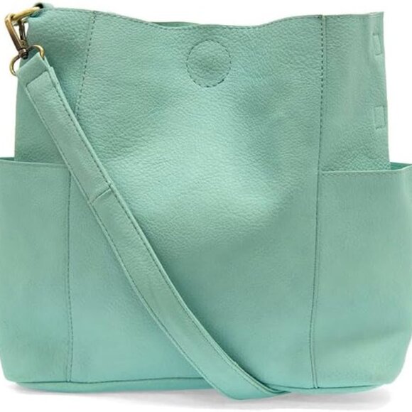 Susan Joy Kayleigh Side Pocket Bucket Crossbody w/ Removable Bag Insert - NWT - Picture 2 of 9